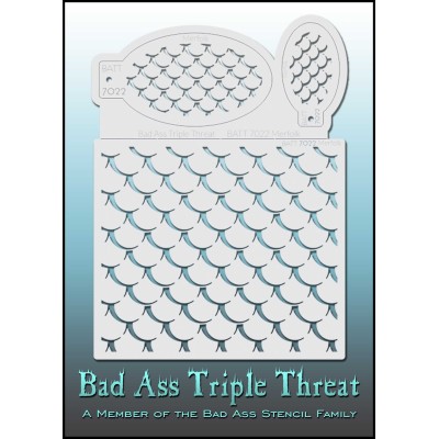 Bad Ass Triple Threat Stencil 7022 Bad Ass Triple Threat Stencil 7022